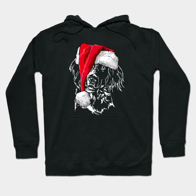 Small Munsterlander Santa Christmas dog mom Hoodie by wilsigns